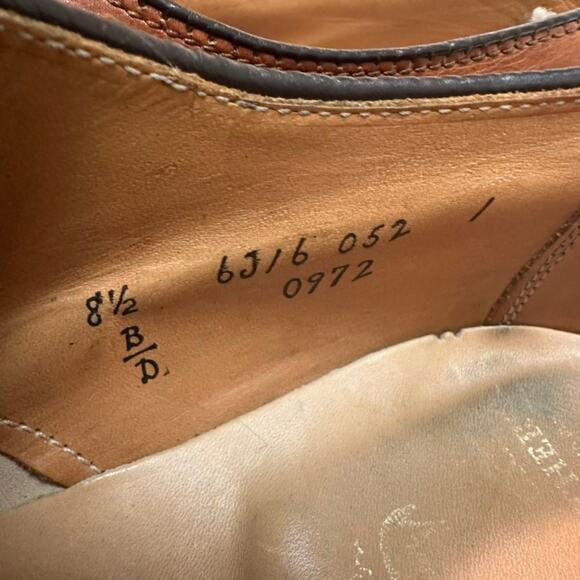 NEW HEELS Alden x Brooks Brothers 972 Straight Tip Blucher Brown Calf USA 8.5 D main image 10